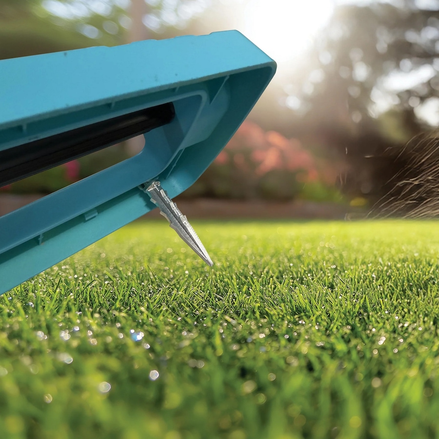 Image 761786_ALTMORE5.jpg, Product 761-786 / Price $47.99, Aqua Joe Oscillating Sprinkler with 3,400-Square-Foot Coverage, 16 Nozzles and Ground Spikes from Snow Joe & Sun Joe on TSC.ca's Home & Garden department
