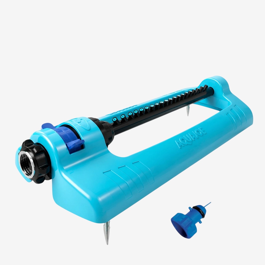 Image 761788_ALTMORE3.jpg, Product 761-788 / Price $69.99, Aqua Joe Oscillating Sprinkler with 4,000-Square-Foot Coverage, 20 Nozzles and Ground Spikes from Snow Joe & Sun Joe on TSC.ca's Home & Garden department