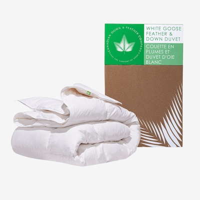 Canadian Down & Feather Company White Goose Feather and Down Duvet (all season weight)