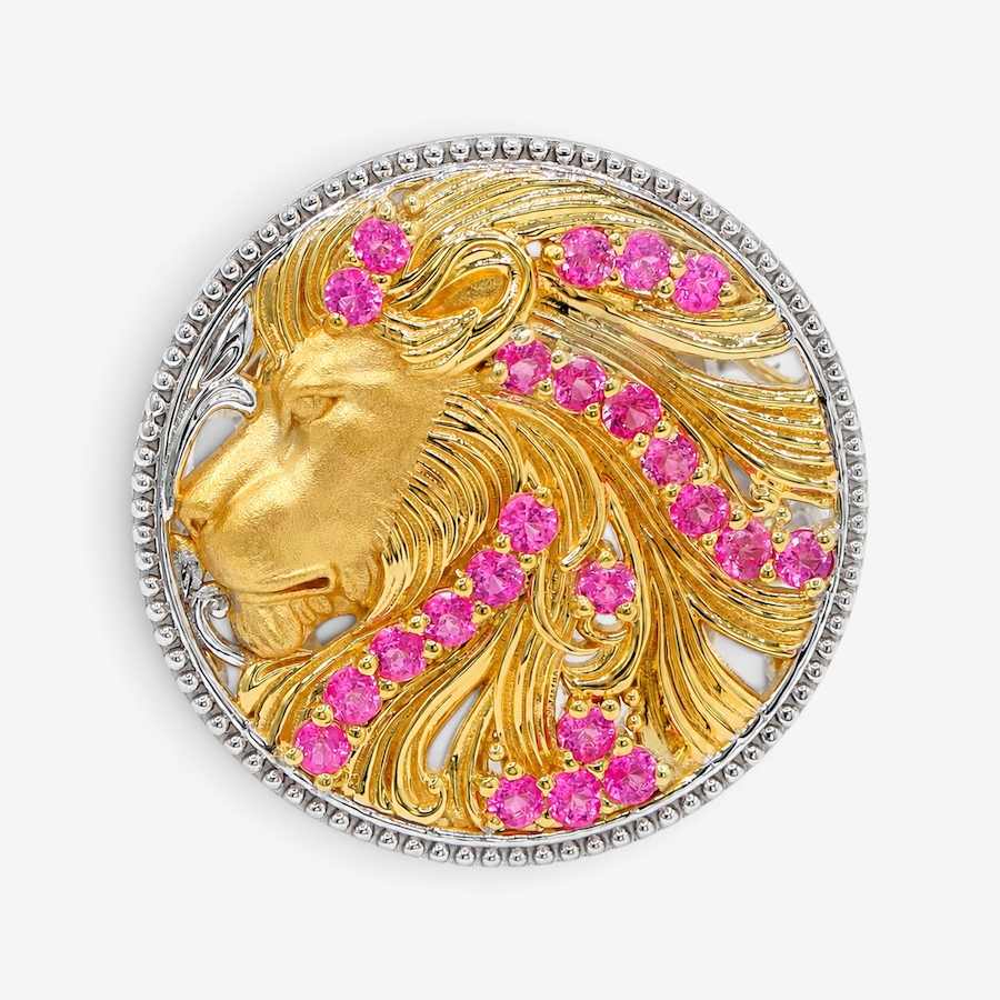 Image 766179.jpg, Product 766-179 / Price $299.99, Gems en Vogue Palladium Silver Pink Topaz Lion Ring from Gems En Vogue on TSC.ca's Jewellery department