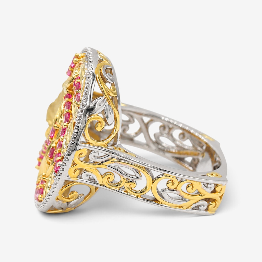 Image 766179_ALTMORE1.jpg, Product 766-179 / Price $299.99, Gems en Vogue Palladium Silver Pink Topaz Lion Ring from Gems En Vogue on TSC.ca's Jewellery department