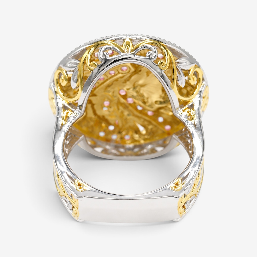Image 766179_ALTMORE2.jpg, Product 766-179 / Price $299.99, Gems en Vogue Palladium Silver Pink Topaz Lion Ring from Gems En Vogue on TSC.ca's Jewellery department