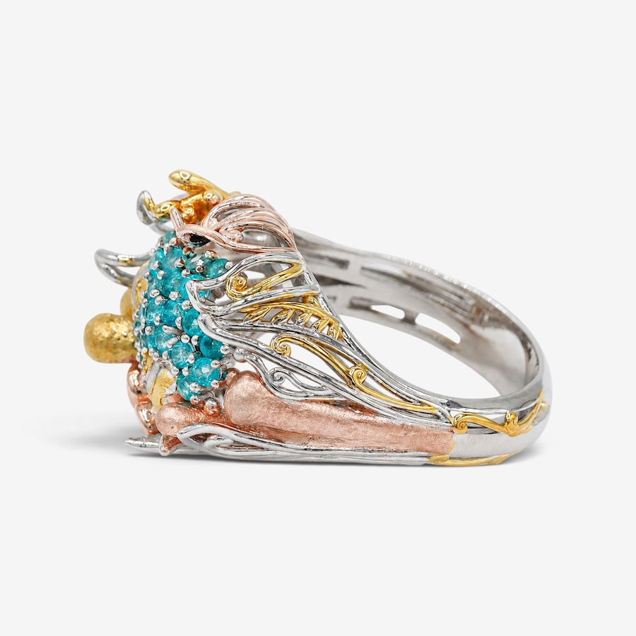 Image 766183_ALTMORE1.jpg, Product 766-183 / Price $299.90, Gems en Vogue Palladium Silver Paraiba Topaz Sea of Life Ring from Gems En Vogue on TSC.ca's Jewellery department