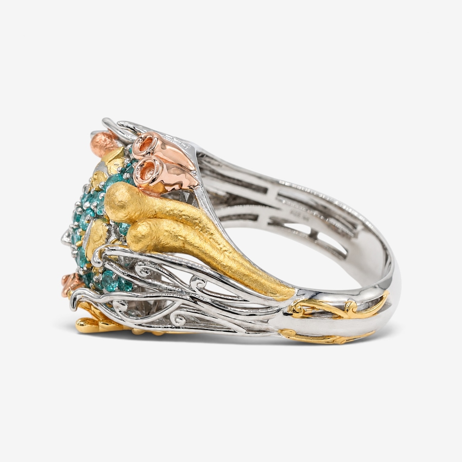 Image 766183_ALTMORE2.jpg, Product 766-183 / Price $299.90, Gems en Vogue Palladium Silver Paraiba Topaz Sea of Life Ring from Gems En Vogue on TSC.ca's Jewellery department