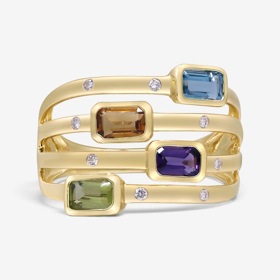 Image 766255.jpg, Product 766-255 / Price $1,799.99, 14K Yellow Gold Multi Coloured Amethyst Ring from Gem Creations on TSC.ca's Jewellery department
