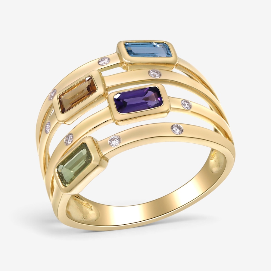 Image 766255_ALTMORE2.jpg, Product 766-255 / Price $1,799.99, 14K Yellow Gold Multi Coloured Amethyst Ring from Gem Creations on TSC.ca's Jewellery department