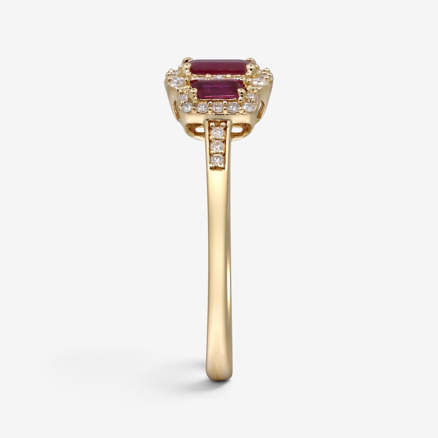 Image 766259_ALTMORE4.jpg, Product 766-259 / Price $1,499.99, 14K Yellow Gold Ruby Trinity Ring from Gem Creations on TSC.ca's Jewellery department