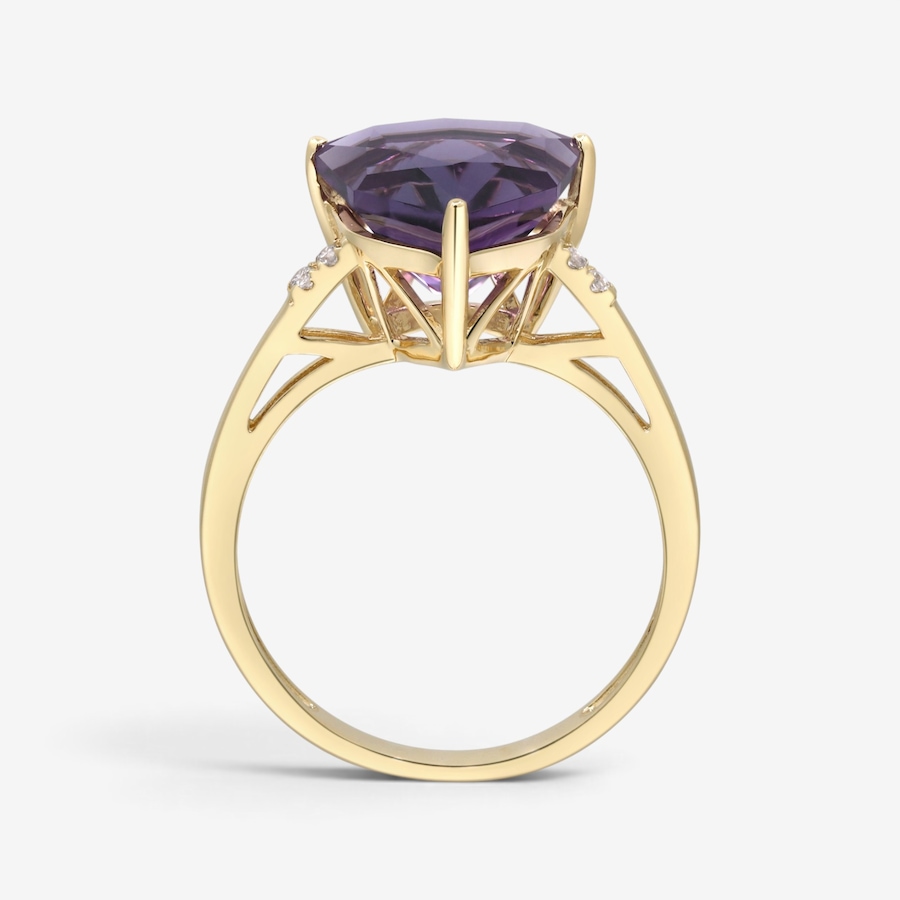 Image 766260_ALTMORE2.jpg, Product 766-260 / Price $1,299.99, 14K Yellow Gold Trillion Amethyst Ring from Gem Creations on TSC.ca's Jewellery department