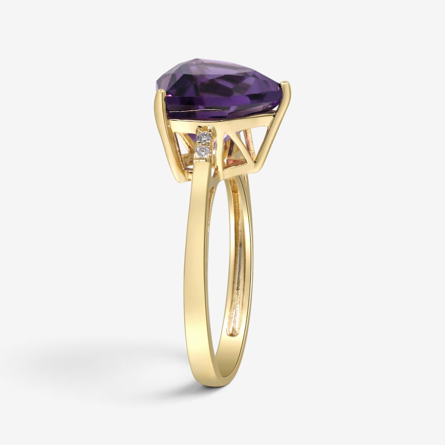 Image 766260_ALTMORE3.jpg, Product 766-260 / Price $1,299.99, 14K Yellow Gold Trillion Amethyst Ring from Gem Creations on TSC.ca's Jewellery department