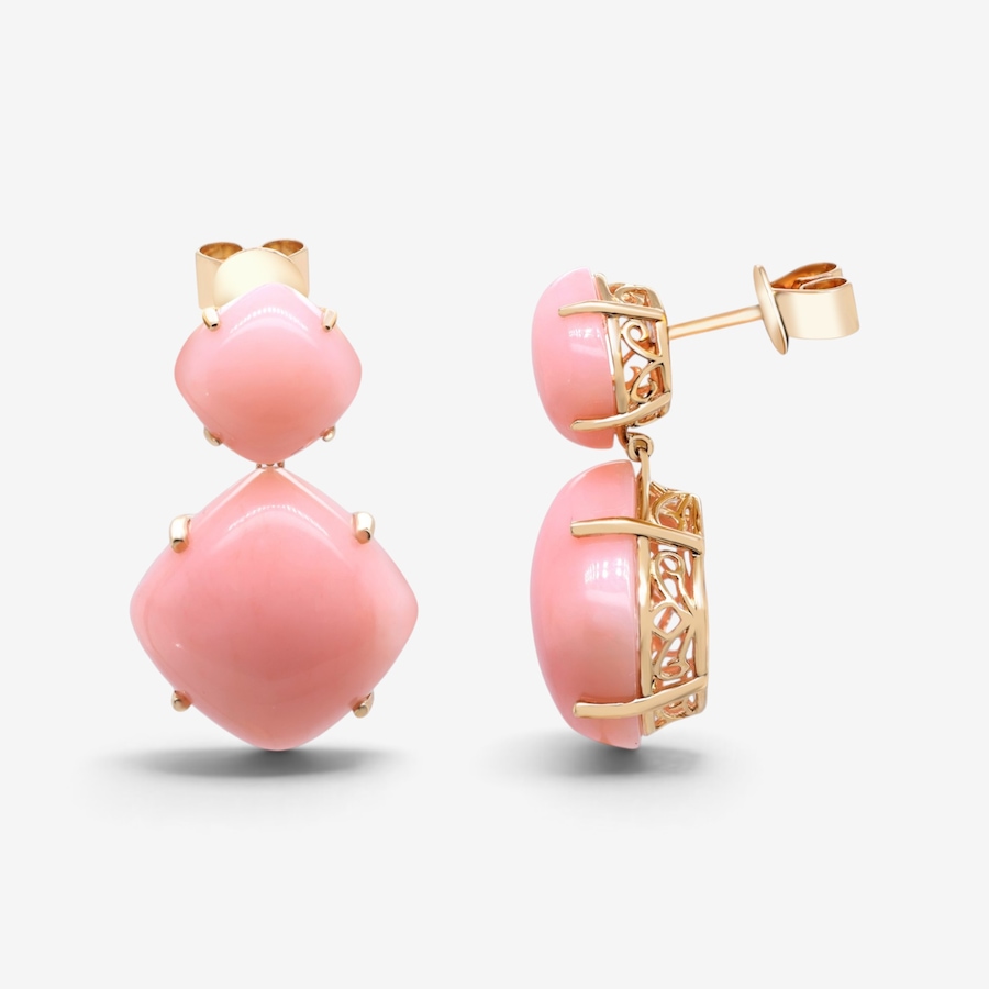 Image 766266_ALTMORE2.jpg, Product 766-266 / Price $2,299.99, 14K Yellow Gold Pink Opal Earrings from Gem Creations on TSC.ca's Jewellery department