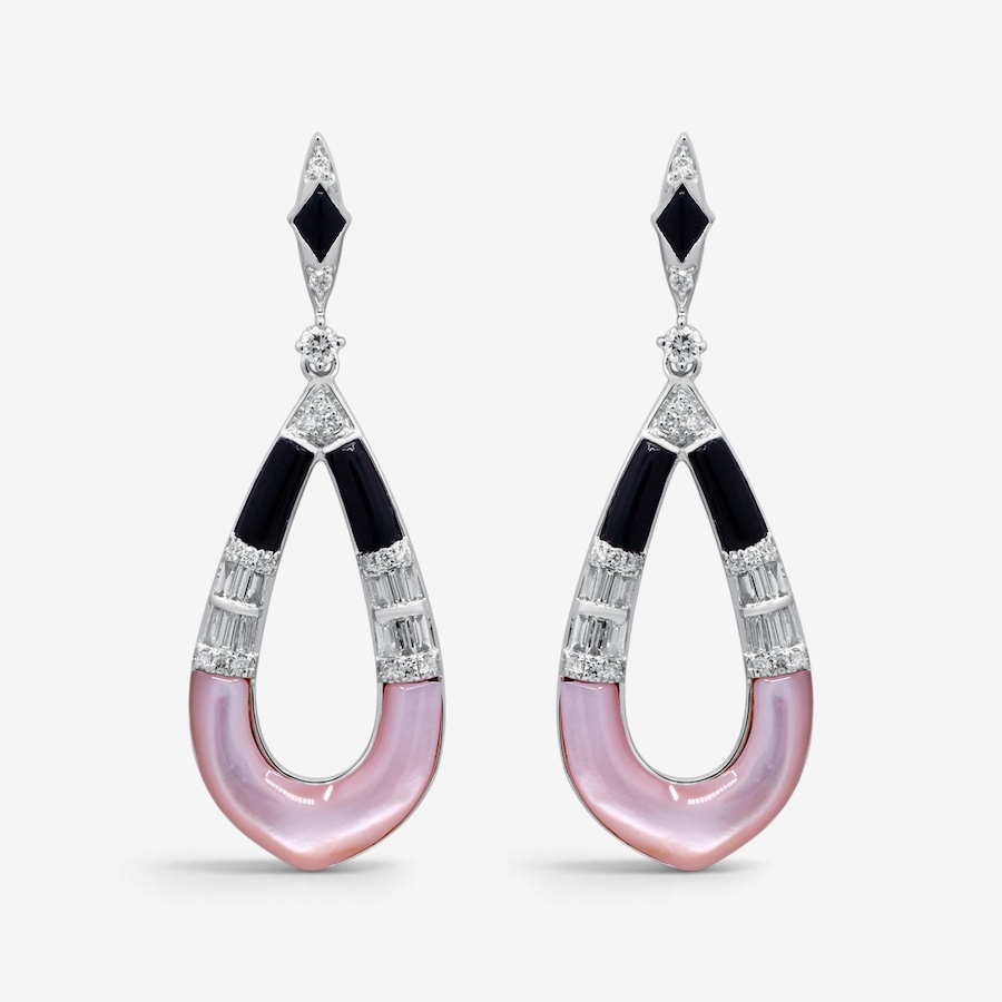 Image 766267.jpg, Product 766-267 / Price $3,299.99, 14K White Gold Mother Of Pearl Earrings from Gem Creations on TSC.ca's Jewellery department