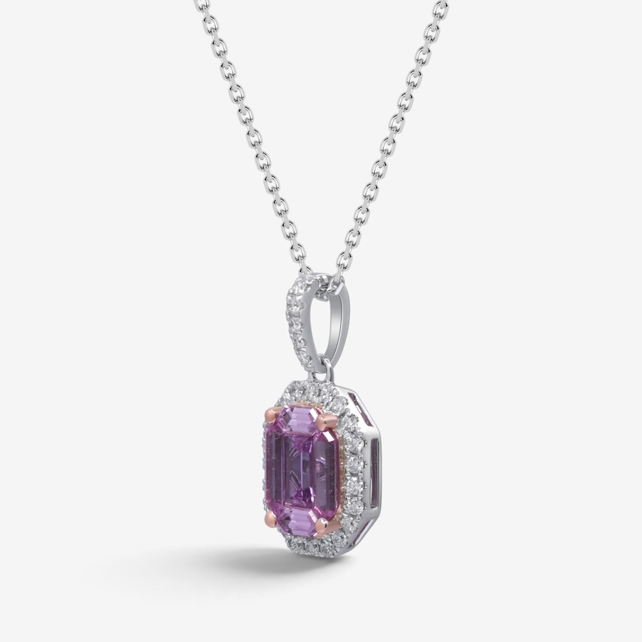 Image 766270_ALTMORE1.jpg, Product 766-270 / Price $2,199.99, 14K Two Tone Pink Sapphire Pendant from Gem Creations on TSC.ca's Jewellery department