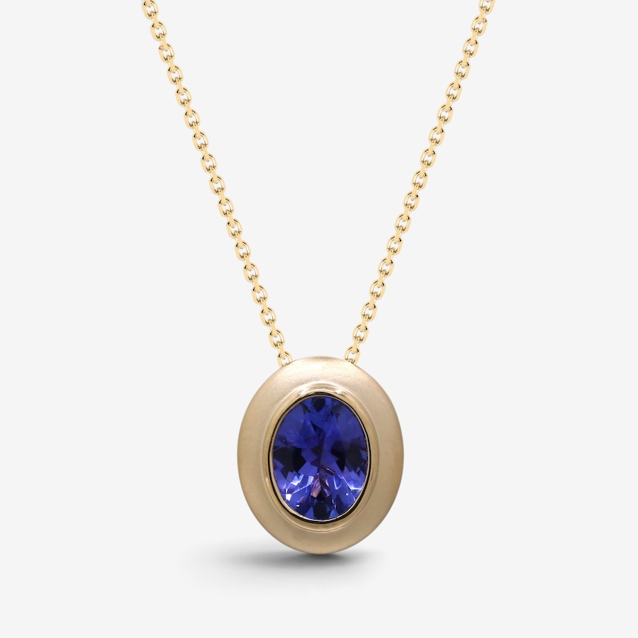 Image 766283.jpg, Product 766-283 / Price $2,499.99, 14K Yellow Gold Tanzanite Necklace from Gem Creations on TSC.ca's Jewellery department