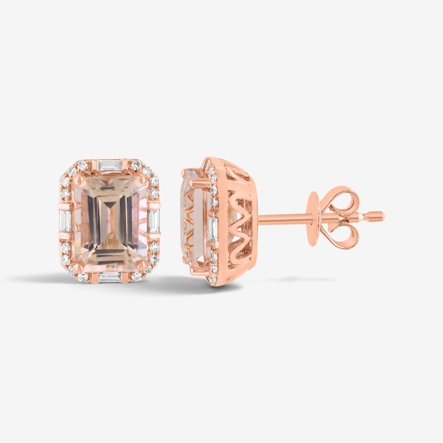 Image 766309.jpg, Product 766-309 / Price $1,899.99, EFFY 14K Yellow and Rose Gold, Morganite and Diamond Earrings from Effy Jewellery on TSC.ca's Jewellery department