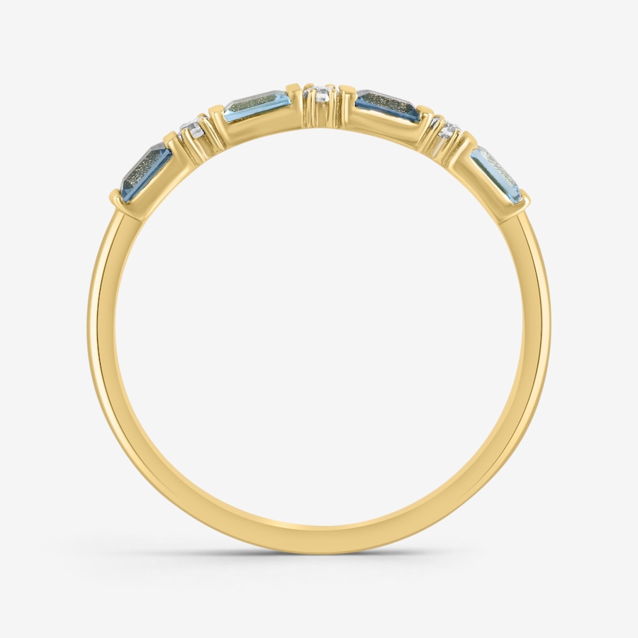 Image 766311_ALTMORE1.jpg, Product 766-311 / Price $649.99, EFFY 14K Yellow and Rose Gold, Blue Topaz, London Blue Topaz and White Topaz Ring from Effy Jewellery on TSC.ca's Jewellery department