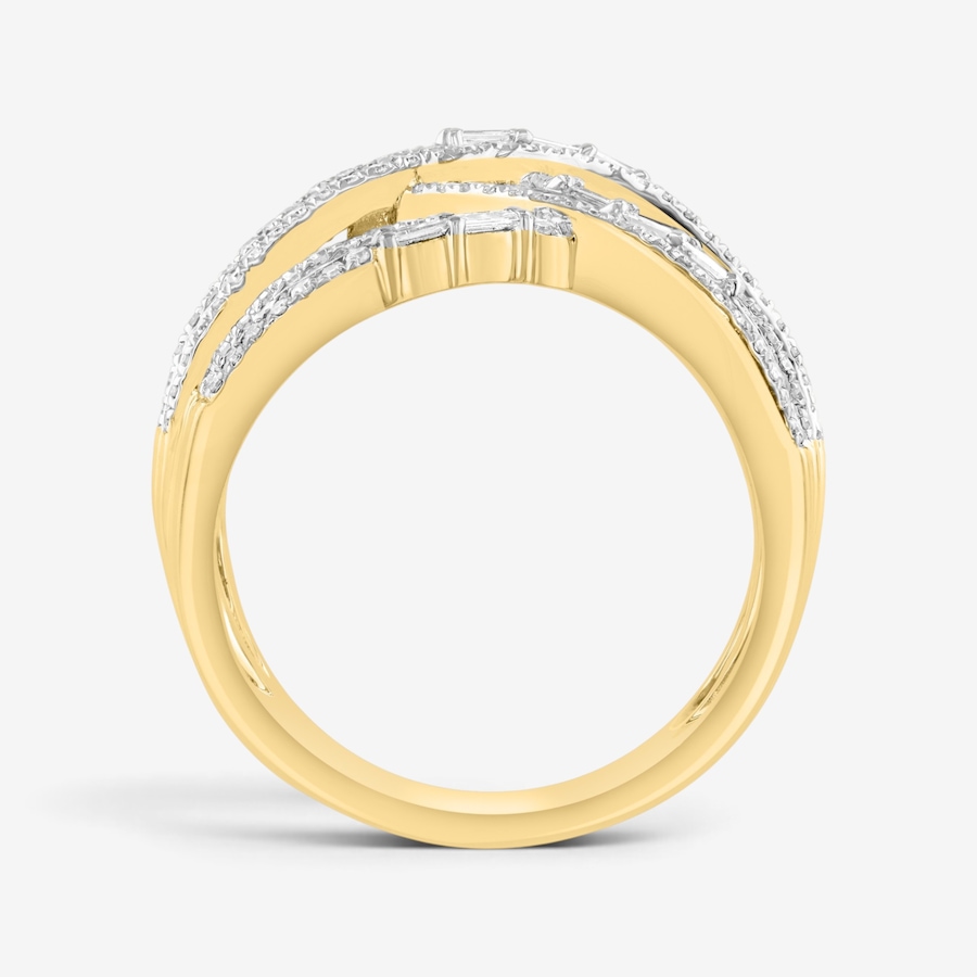 Image 766362_ALTMORE2.jpg, Product 766-362 / Price $6,299.99, EFFY 14K Yellow Gold, Multi Coloured Sapphire, Tsavorite and Diamond Cross Over Ring from Effy Jewellery on TSC.ca's Jewellery department