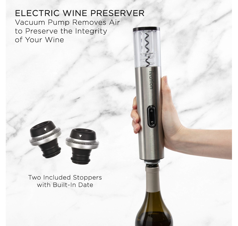 Image 800794_ALTMORE5.jpg, Product 800-794 / Price $69.99, Ivation 6-in-1 Wine Gift Set W/Bottle Opener, Wine Preserver, Stoppers, Foil Cutter & Charging Base from Ivation on TSC.ca's Kitchen department