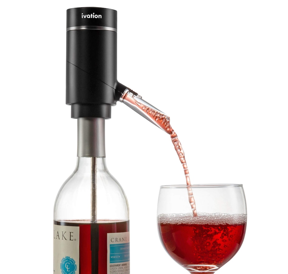 Image 800807.jpg, Product 800-807 / Price $54.99, Ivation Electric Wine Aerator and Dispenser, Rechargeable Automatic Wine Pourer with Touch Button from Ivation on TSC.ca's Kitchen department