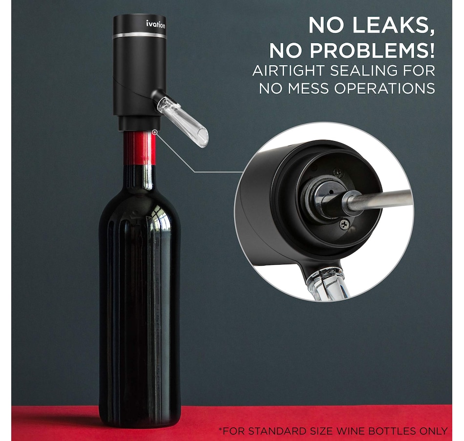 Image 800807_ALTMORE5.jpg, Product 800-807 / Price $54.99, Ivation Electric Wine Aerator and Dispenser, Rechargeable Automatic Wine Pourer with Touch Button from Ivation on TSC.ca's Kitchen department