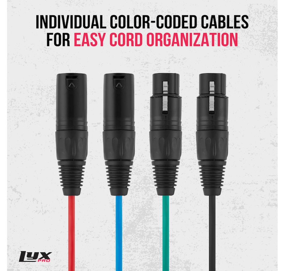 Image 800811_ALTMORE3.jpg, Product 800-811 / Price $79.99, LyxPro Pair of Audio Snake 4 Channel XLR 3 Pin Multi Network Breakout from LyxPro on TSC.ca's Toys & Hobbies department