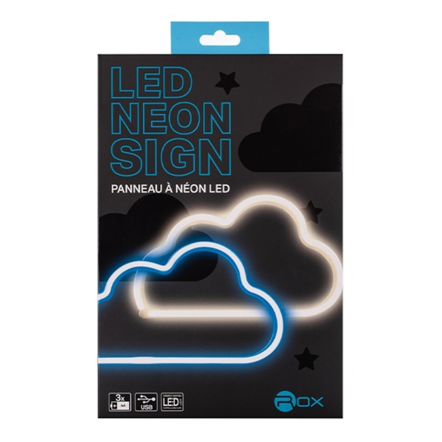 Image 800823.jpg, Product 800-823 / Price $14.99, LED Neon Sign - Cloud Design | Battery & USB Powered Soft Glow Light | Dreamy and Serene Neon Art for Bedrooms, Nurseries, Playrooms, and Creative Spaces from Tradeopia on TSC.ca's Home & Garden department
