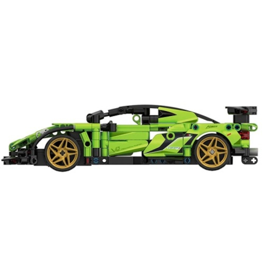 Image 800826_ALTMORE3.jpg, Product 800-826 / Price $59.99, Super Sports Car (Green) Premium Building Block Kit | 429 Pieces | R/C 2.4GHz with Application Programming | Educational STEM Toy for Ages 6+ | Advanced Remote Control Racing Car Construction Set from Tradeopia on TSC.ca's Toys & Hobbies department