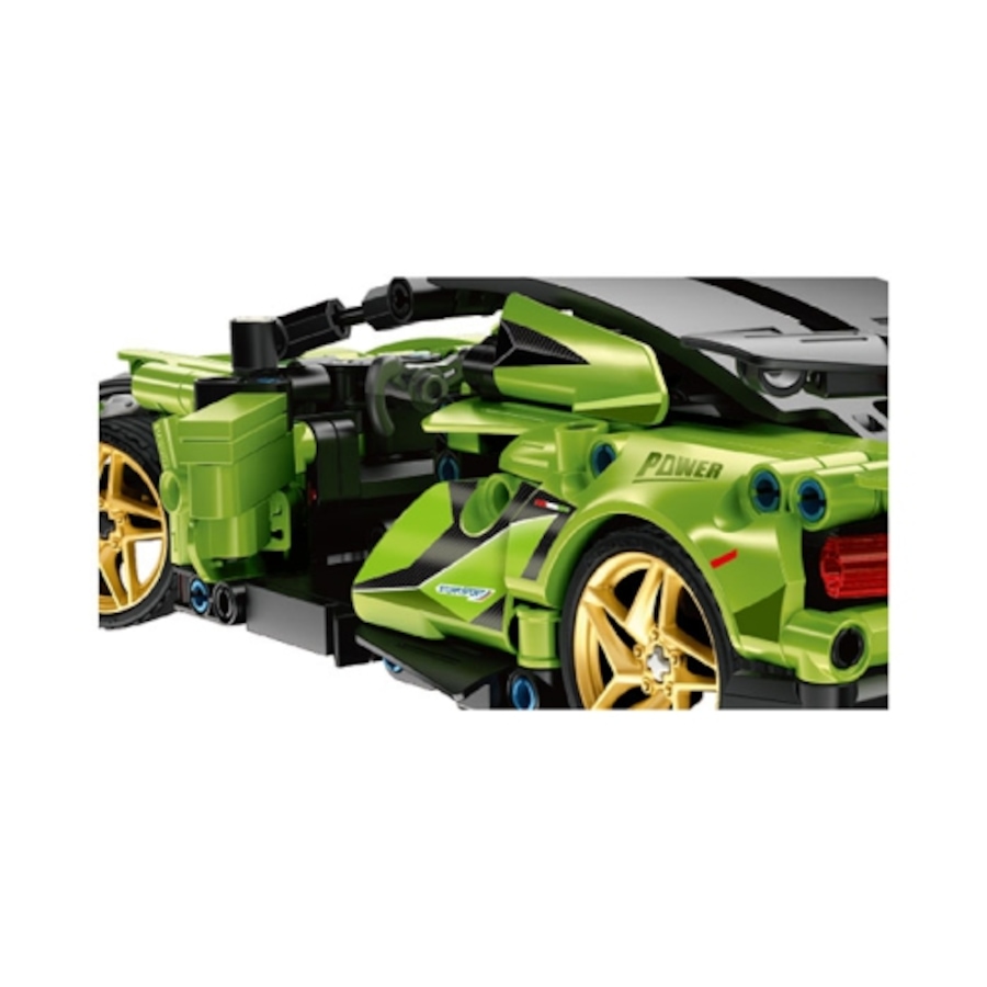 Image 800826_ALTMORE4.jpg, Product 800-826 / Price $59.99, Super Sports Car (Green) Premium Building Block Kit | 429 Pieces | R/C 2.4GHz with Application Programming | Educational STEM Toy for Ages 6+ | Advanced Remote Control Racing Car Construction Set from Tradeopia on TSC.ca's Toys & Hobbies department