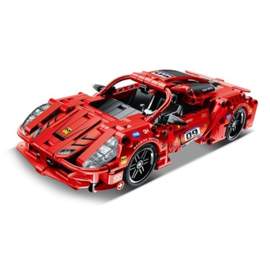 Image 800849.jpg, Product 800-849 / Price $34.99, Super Sports Car (Red) DIY Premium Building Block Kit - 437 Pieces with Pull Back Action | STEM Educational Toy for Ages 6+ | Enhance Creativity and Problem-Solving Skills from Tradeopia on TSC.ca's Toys & Hobbies department