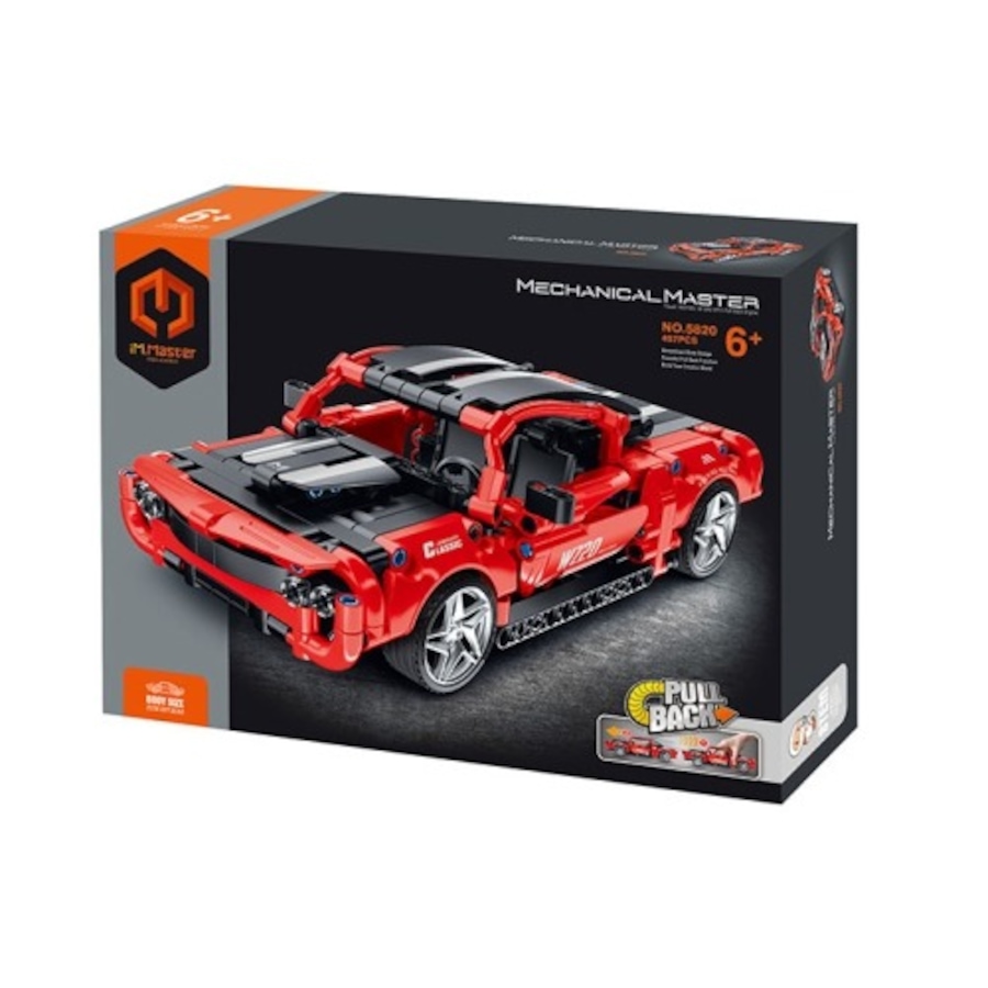 Image 800856.jpg, Product 800-856 / Price $29.99, Super Sports Car (Red) DIY Premium Building Block Kit - 457 Pieces with Pull Back Action | Educational STEM Toy for Ages 6+ | Enhance Creativity and Engineering Skills from Tradeopia on TSC.ca's Toys & Hobbies department
