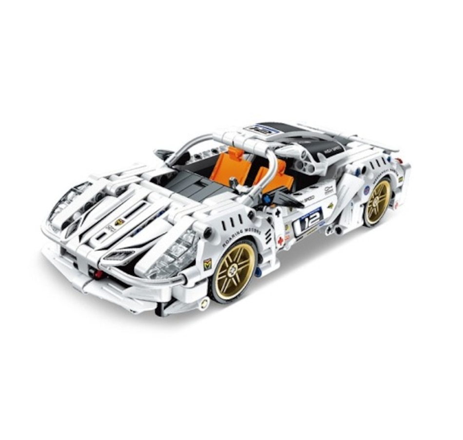 Image 800868.jpg, Product 800-868 / Price $36.99, Super Sports Car (White) DIY Premium Building Block Kit - 437 Pieces with Pull Back Action | STEM Educational Toy for Ages 6+ | Enhance Creativity and Engineering Skills from Tradeopia on TSC.ca's Toys & Hobbies department