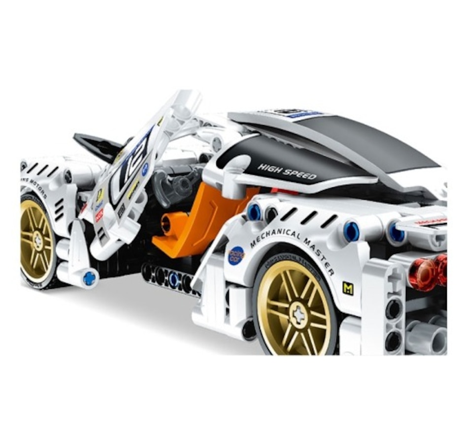 Image 800868_ALTMORE3.jpg, Product 800-868 / Price $36.99, Super Sports Car (White) DIY Premium Building Block Kit - 437 Pieces with Pull Back Action | STEM Educational Toy for Ages 6+ | Enhance Creativity and Engineering Skills from Tradeopia on TSC.ca's Toys & Hobbies department