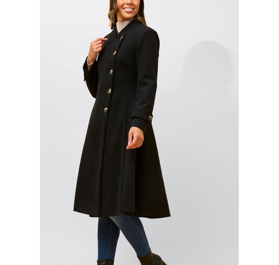 Image 800883_ALTMORE26.jpg, Product 800-883 / Price $189.95, Annick Harper Retro Flared Coat Side Buttons from ANNICK on TSC.ca's Fashion department