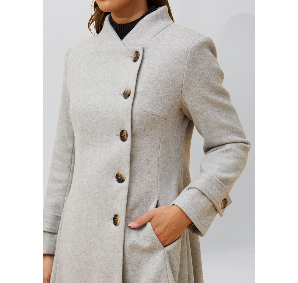 Image 800883_ALTMORE32.jpg, Product 800-883 / Price $189.95, Annick Harper Retro Flared Coat Side Buttons from ANNICK on TSC.ca's Fashion department