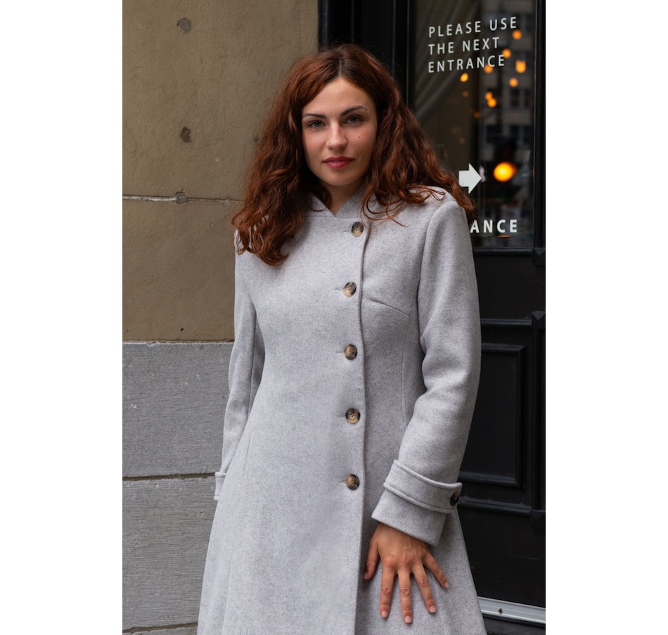 Image 800883_ALTMORE35.jpg, Product 800-883 / Price $189.95, Annick Harper Retro Flared Coat Side Buttons from ANNICK on TSC.ca's Fashion department