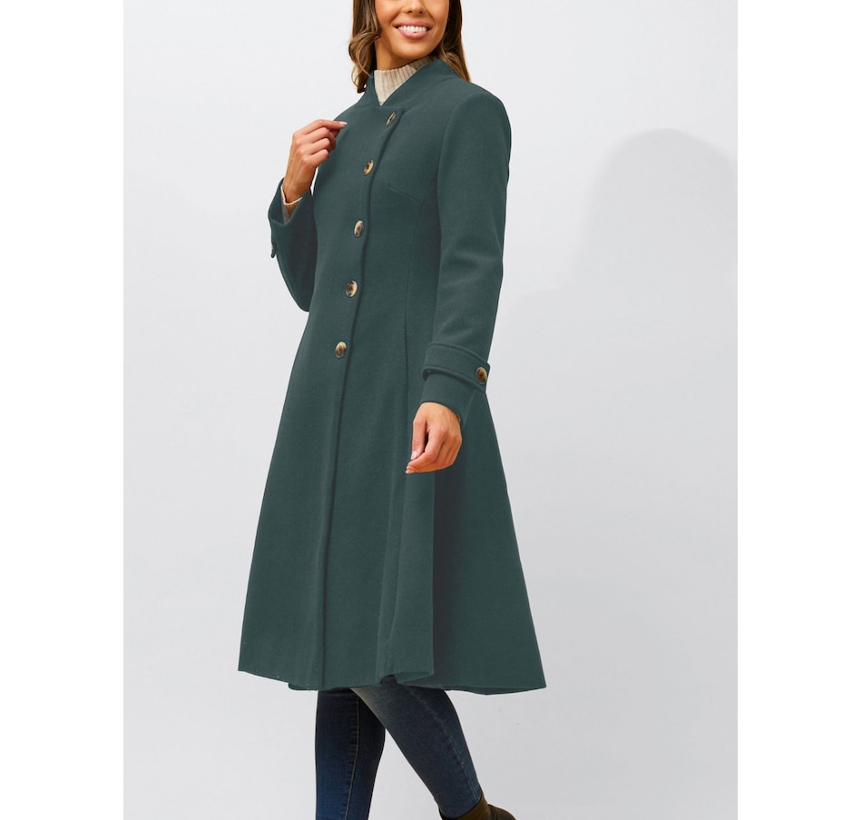 Image 800883_ALTMORE37.jpg, Product 800-883 / Price $189.95, Annick Harper Retro Flared Coat Side Buttons from ANNICK on TSC.ca's Fashion department