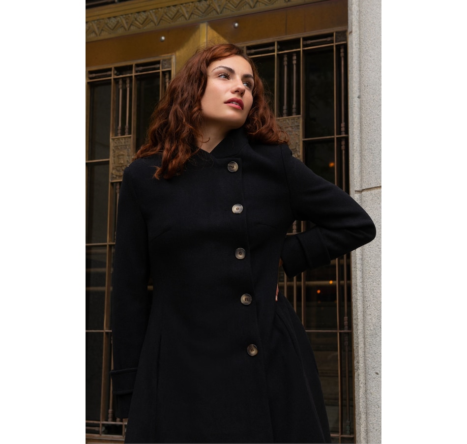 Image 800883_ALTMORE43.jpg, Product 800-883 / Price $189.95, Annick Harper Retro Flared Coat Side Buttons from ANNICK on TSC.ca's Fashion department