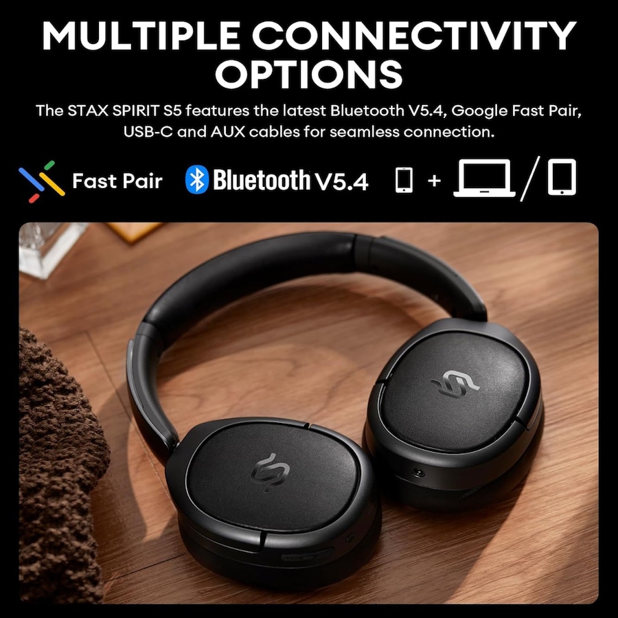 Image 800884_ALTMORE5.jpg, Product 800-884 / Price $679.99, Edifier STAX Spirit S5 Wireless Planar Magnetic Headphones - Black from Edifier on TSC.ca's Electronics department