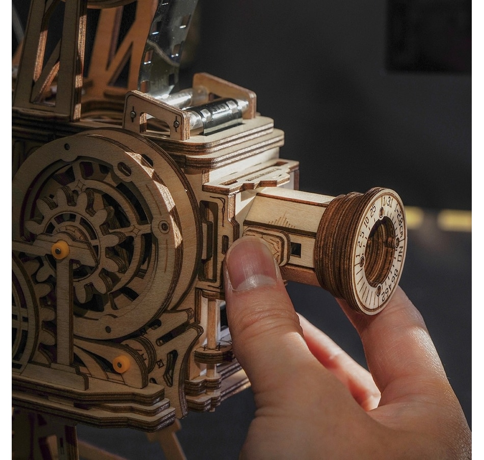 Image 800885_ALTMORE2.jpg, Product 800-885 / Price $56.95, ROKR Vitascope LK601 - 3D Puzzle Kit (183 Pieces) | Intermediate to Advanced Difficulty | Includes Plywood, Movement Mechanism, Film Roll & Lens | STEM Educational Model | ~5-Hour Assembly | For Ages 14+ from Tradeopia on TSC.ca's Toys & Hobbies department