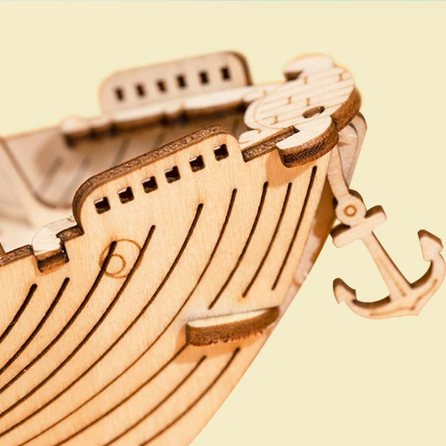 Image 800962_ALTMORE2.jpg, Product 800-962 / Price $14.97, Rolife Fishing Ship TG308 - 3D Wooden Puzzle Kit (104 Pieces) | STEM Educational Craft for Ages 8+ | Precision-Cut Plywood | ~1-Hour Assembly Time | Assembled Size: 190x48x158mm | Fun and Detailed Fishing Boat Model from Tradeopia on TSC.ca's Toys & Hobbies department