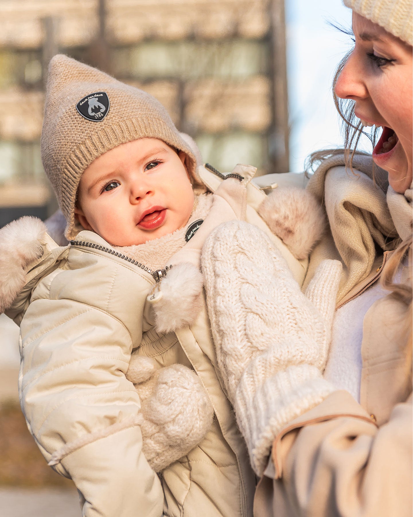 Baby Pointed Knit Hat In Beige - TSC.ca