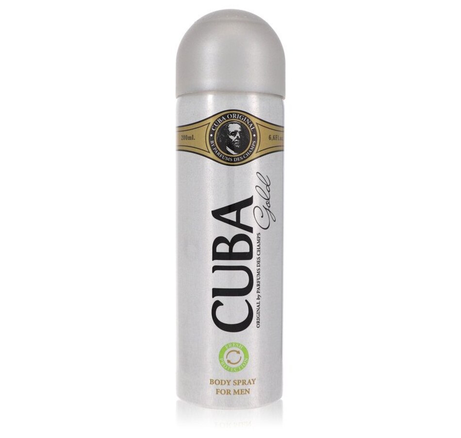 Cuba Gold Deodorant Spray (unboxed) By Fragluxe - 6.7 oz Cuba Gold Deodorant Spray (unboxed) By Fragluxe - 6.7 oz