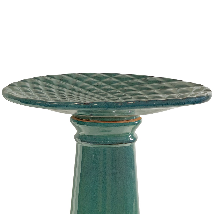 Image 808475_ALTMORE7.jpg, Product 808-475 / Price $326.45, Rennes Ceramic Bird Bath - Turquoise from Sunnydaze Décor on TSC.ca's Home & Garden department