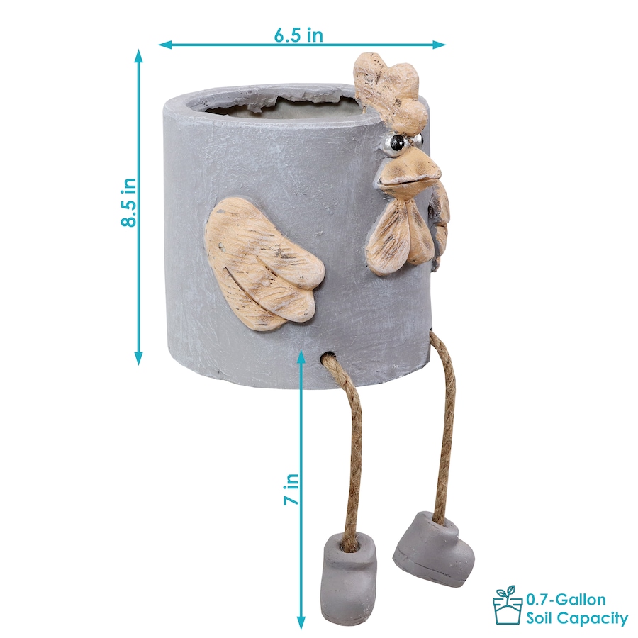 Image 808476_ALTMORE3.jpg, Product 808-476 / Price $55.45, Tate the Turkey Planter Statue - Indoor Flower Pot - 6-Inch from Sunnydaze Décor on TSC.ca's Home & Garden department