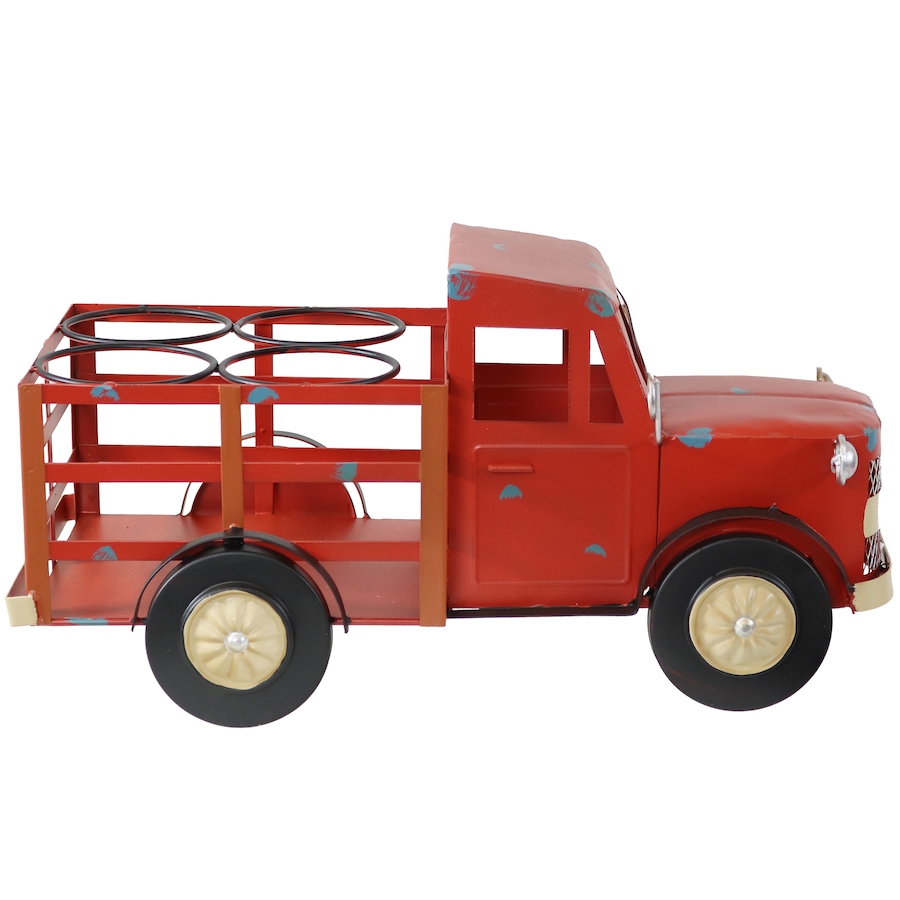Image 808489_ALTMORE20.jpg, Product 808-489 / Price $75.65, Rustic Red Truck Metal Wine Rack from Sunnydaze Décor on TSC.ca's Home & Garden department