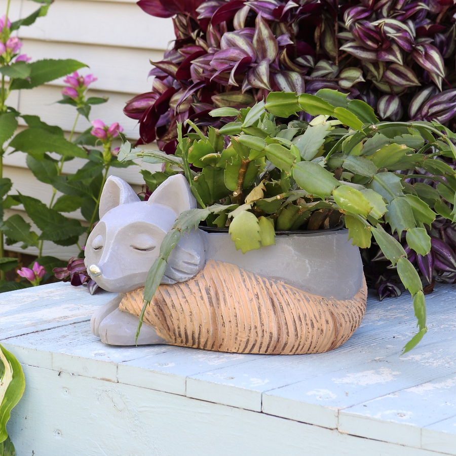 Image 808552_ALTMORE1.jpg, Product 808-552 / Price $54.75, Finley the Fox Planter Statue - Indoor Flower Pot - 8-Inch from Sunnydaze Décor on TSC.ca's Home & Garden department