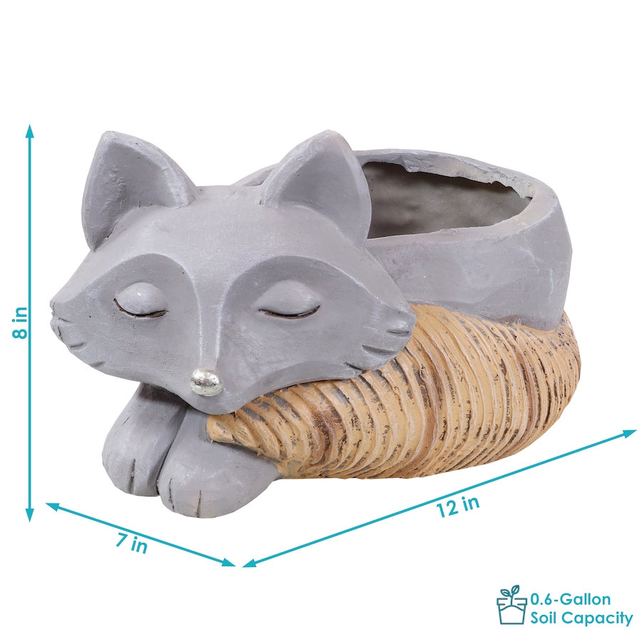 Image 808552_ALTMORE3.jpg, Product 808-552 / Price $54.75, Finley the Fox Planter Statue - Indoor Flower Pot - 8-Inch from Sunnydaze Décor on TSC.ca's Home & Garden department