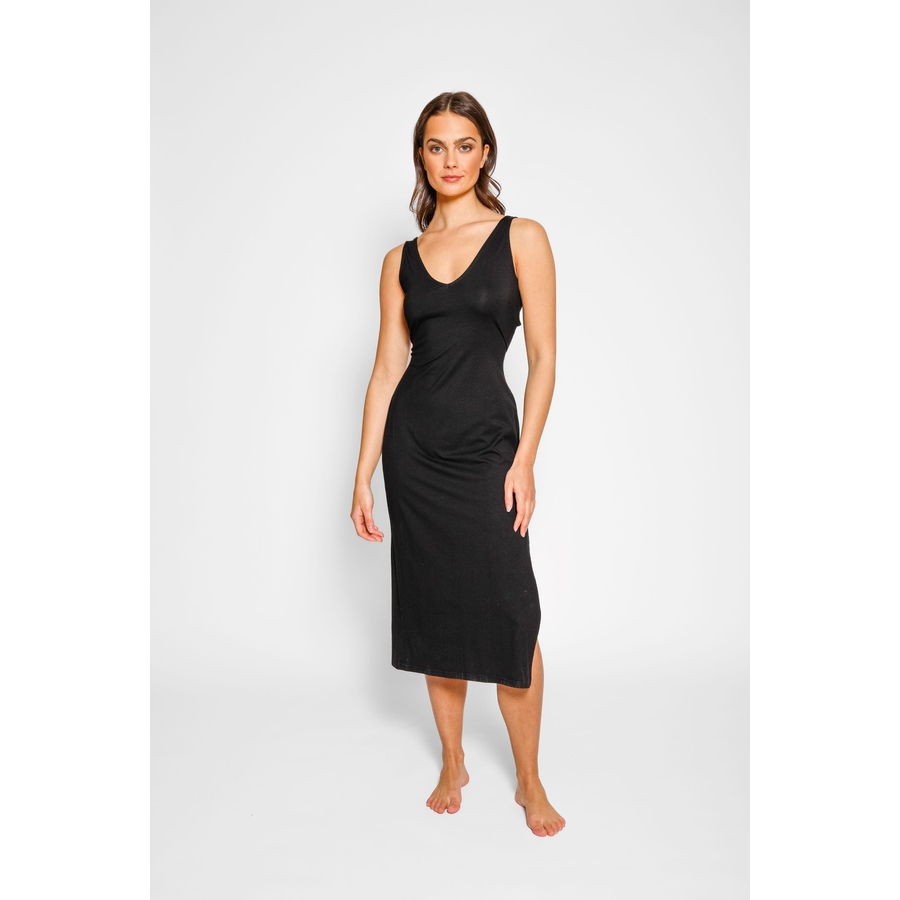 Image 808634_ST01.jpg, Product 808-634 / Price $89.00, Laguna Beach Twist Back Midi Dress from Koy Resort on TSC.ca's Fashion department