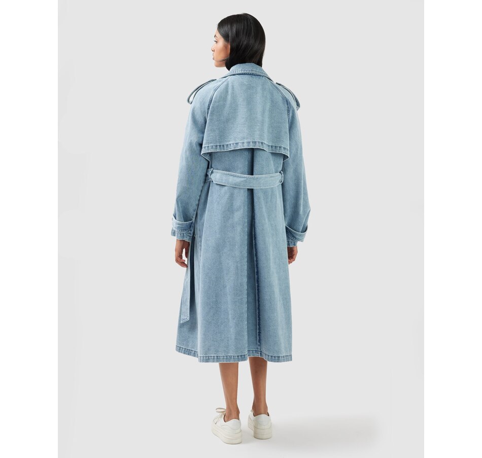 Wild Skies Denim Trench - Stonewash