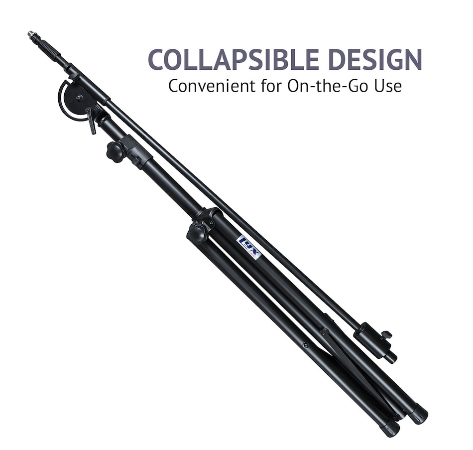 Image 809536_ALTMORE5.jpg, Product 809-536 / Price $239.99, LyxPro 93" Microphone Stand & 76” Arm Boom Stand with Foldable Tripod Legs & Counterweight from LyxPro on TSC.ca's Toys & Hobbies department