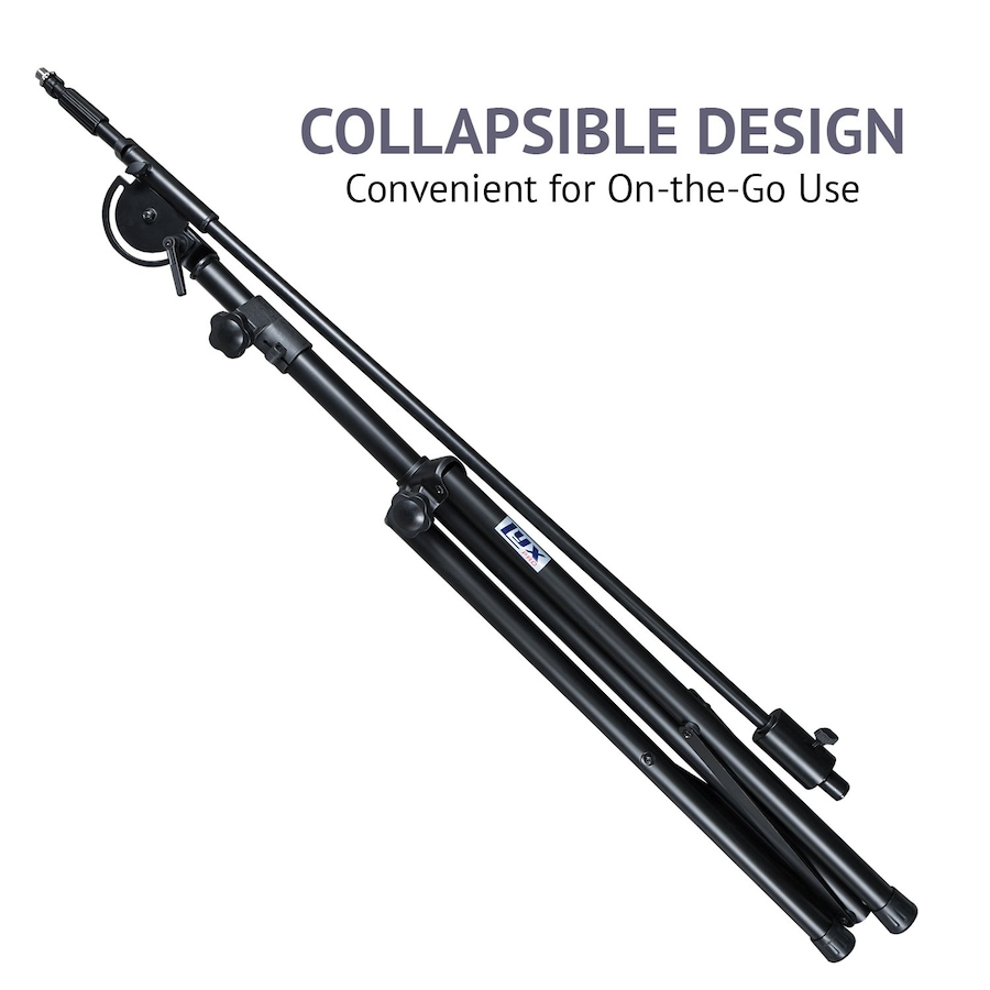 Image 809536_ALTMORE5.jpg, Product 809-536 / Price $239.99, LyxPro 93" Microphone Stand & 76” Arm Boom Stand with Foldable Tripod Legs & Counterweight from LyxPro on TSC.ca's Toys & Hobbies department